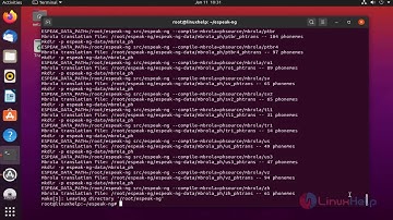 How to configure espeak on Ubuntu 20.4.1