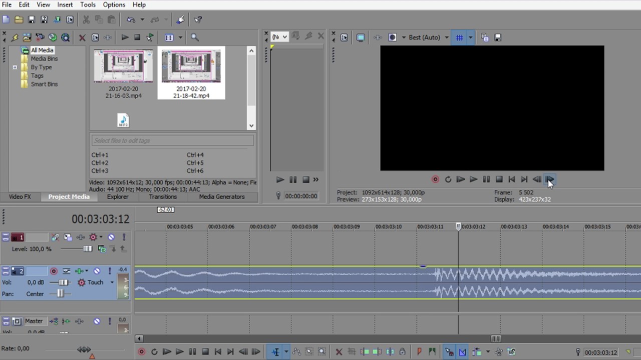 Cant Move Clips In Sony Vegas Cursor Is Line With Dots