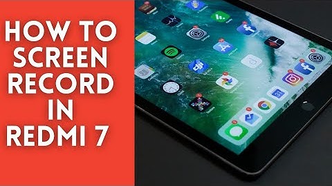 How to Screen Record With Audio in Redmi Note 7 Pro
