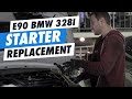 DIY how to replace starter (FASTEST WAY) on e9x 2006-2012 BMW 328i (e90, e91, e92, e93)