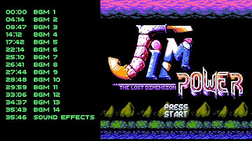 Jim Power - The Lost Dimension (NES/Famicom) - Full OST/Soundtrack