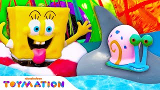 SpongeBob Toy Rescues Gary From Shark Tank ? | Toymation