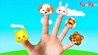 Video thumbnail of "Cat Finger Meow | PamPam Family | Kids Songs Nursery Rhymes"