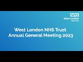 West london nhs trust annual general meeting 2023