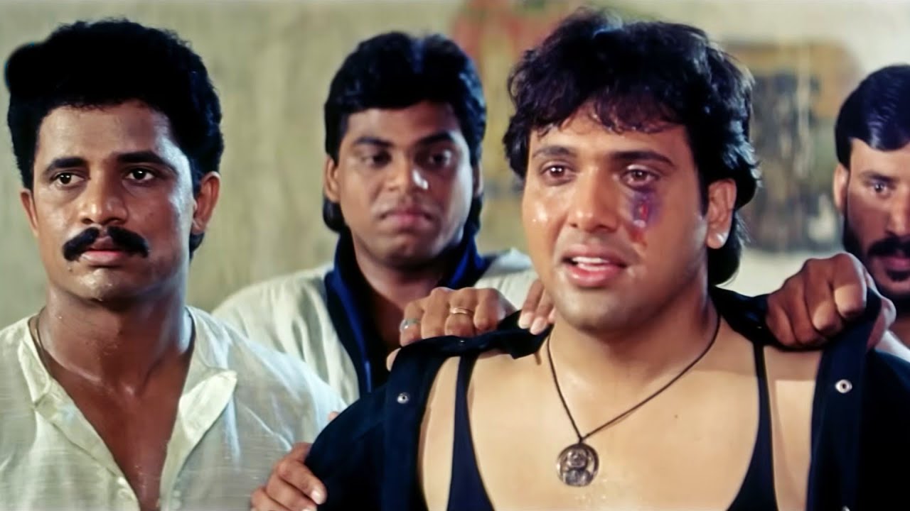 गोविंदा का एक्शन सीन - कुत्तो जब मेरी ये मुट्ठी खुलेगी तब कानून मुझे सज़ा देगा दम है तो खोल कर दिखाओ