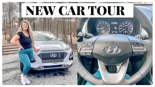 MY NEW CAR TOUR 2021! Hyundai Kona Limited + car essentials!