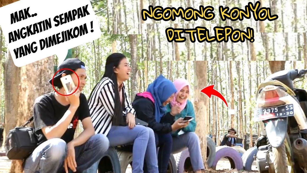 SUMPAH NGAKAK NGOMONG HAL KONYOL DI TELEPON Prank Indonesia YouTube
