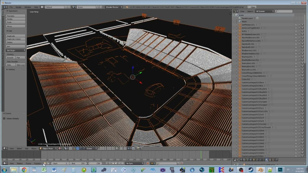 Blender out of memory. Blender fix triangulate object.