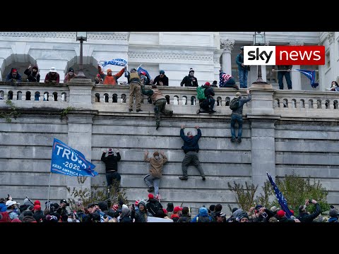 'Woman shot dead' after pro-Trump mob storms US Capitol