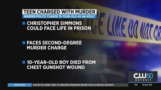 15-Year-Old Charged As An Adult After Shooting 10-Year-Old Boy In Warren