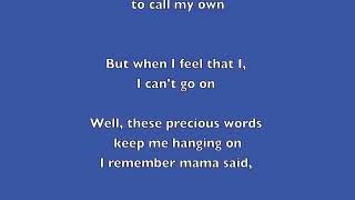 Phil Collins You Can't Hurry Love  Lyrics