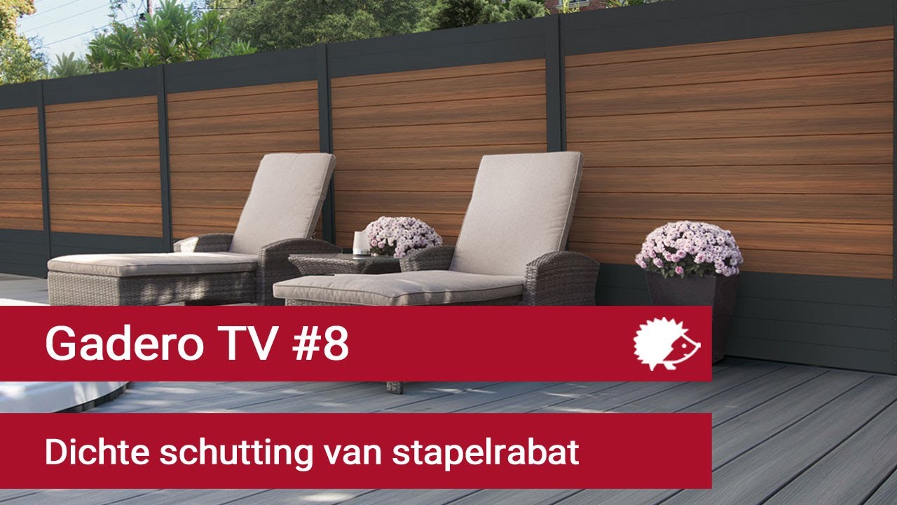 #8 Dichte schutting maken met stapelrabat