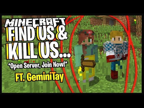 MINECRAFT HUNTED!! *OPEN SERVER, JOIN NOW!!* | Ft. GeminiTay | Minecraft 1.14.4 Livestream - MINECRAFT HUNTED!! *OPEN SERVER, JOIN NOW!!* | Ft. GeminiTay | Minecraft 1.14.4 Livestream