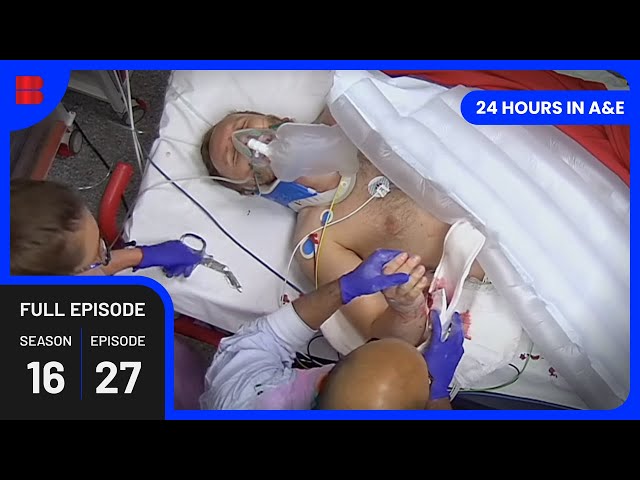 Tragic Motorcycle Crash - 24 Hours in Au0026E - Medical Documentary class=