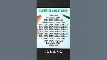 HAY 4 palabras infiltradas ocultas. ¡DESCÚBRELAS en tiempo récord!