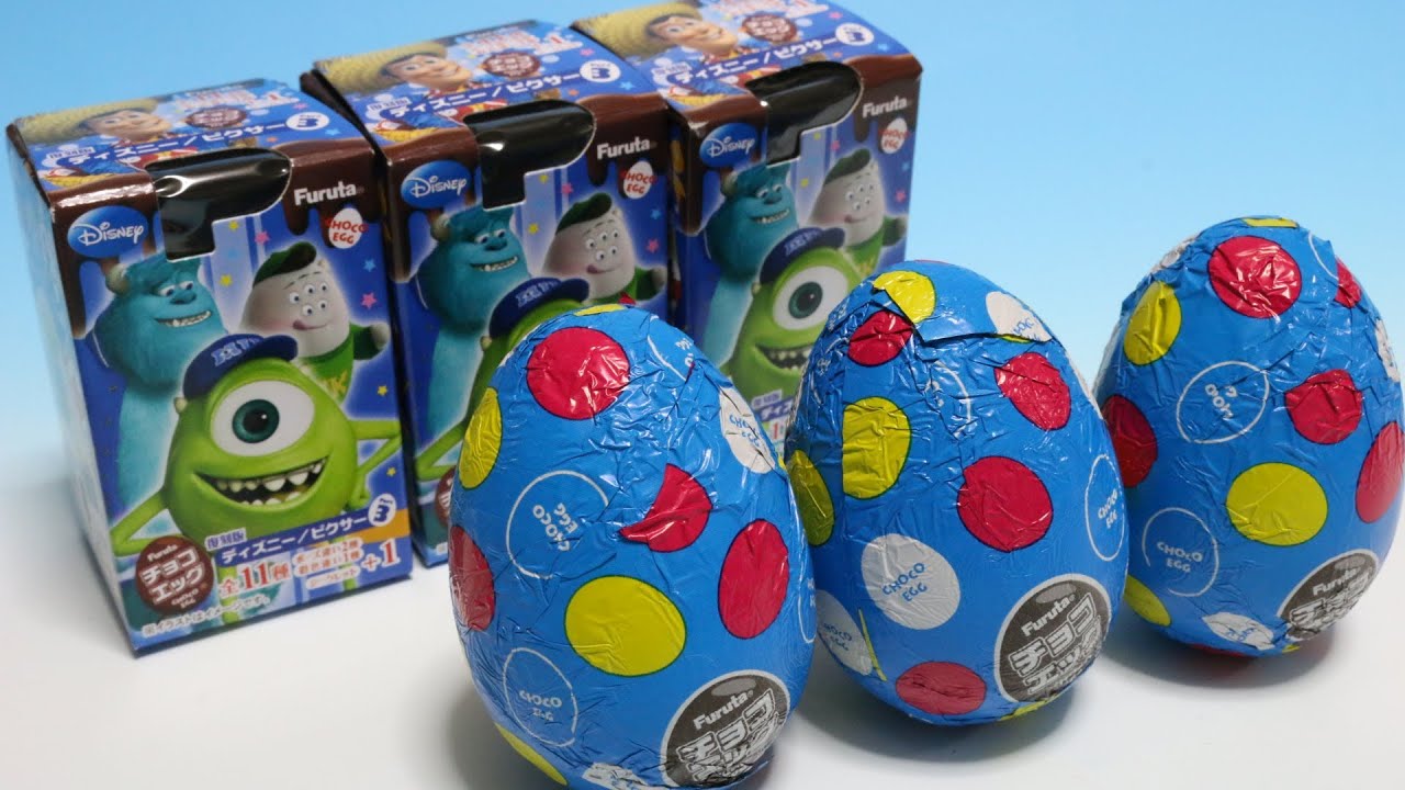 Disney Pixar Chocolate Surprise Eggs ディズニー ピクサー３ チョコエッグ 復刻版 Youtube