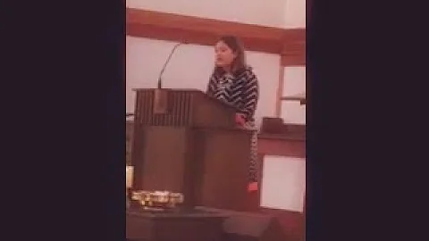 Celia Gibbs Singing Amazing Grace.