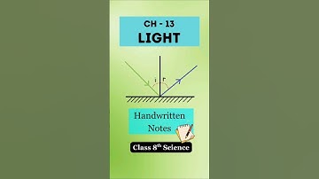 Class 8 Science Chapter 13 Light Handwritten Notes | NCERT