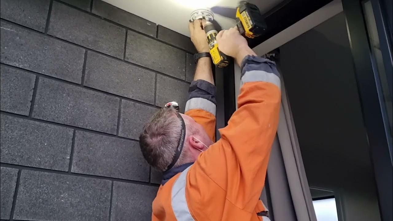 Install Swann dome camera in soffit YouTube