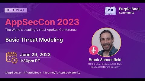 Basic Threat Modeling | AppSecCon 2023