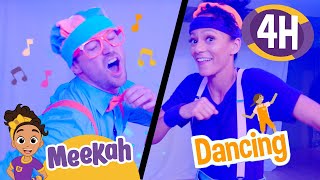 Blippi and Meekah Learn to Dance ! | 4 HOURS OF MEEKAH | Educational Videos for Kids