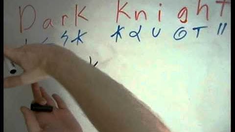 The Dark Knight 2012 Movie Tutorial - Dscript text art lessons