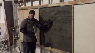 How to Do Vertical Stamped &amp; Carved Concrete Overlay STEP 2 of 5