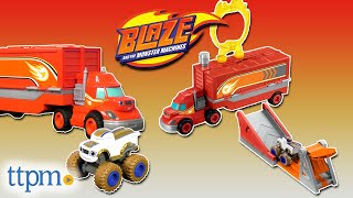 BLAZE AND THE MONSTER MACHINES! Launch & Stunts Hauler from Fisher-Price  Review! - YouTube