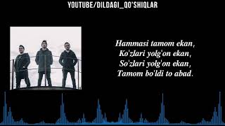 Ummon guruhi - Tamom (text version)  #ummon #tamom #youtube #shorstvideo #tiktok #dildagi_qoshiqlar