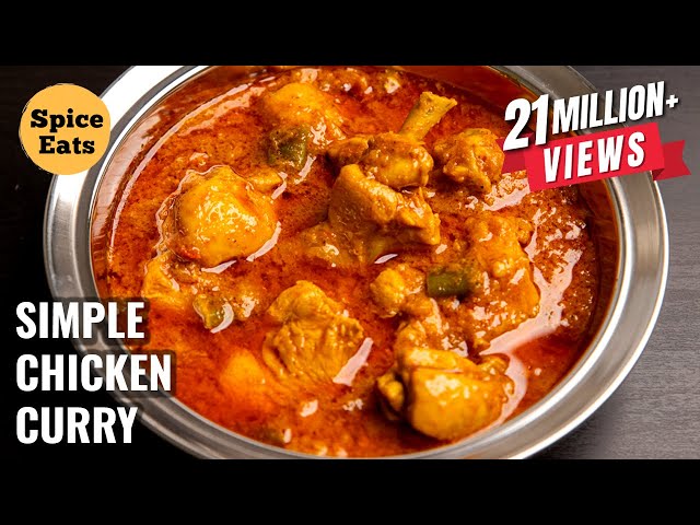 CHICKEN CURRY FOR BACHELORS | SIMPLE CHICKEN CURRY FOR BEGINNERS | CHICKEN GRAVY class=