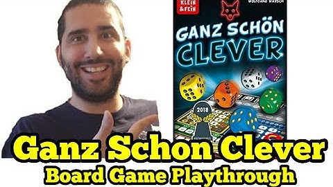 Ganz Schon Clever Roll and Write Playthrough (That