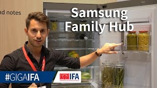 Samsung Family Hub: Smarter Kühlschrank vorgestellt - IFA 2016 - GIGA.DE