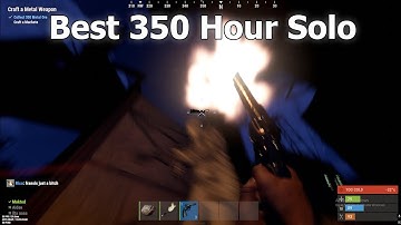 Best 350 Hour Solo Rust Player | Rust Montage