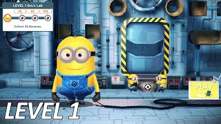 Deable Me Minion Rush - Jelly Lab Level 1 Grus Lab - Tutorial Gameplay Pc Hd