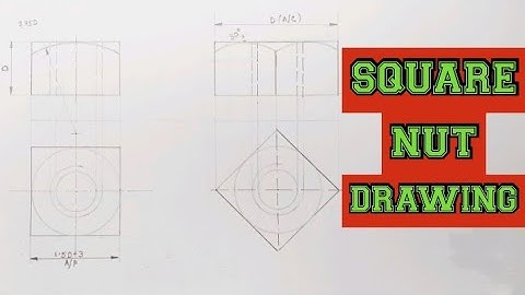 SQUARE NUT DRAWING