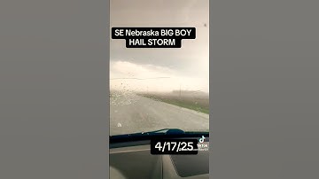 The HailCrusher is DOMINATING this HUGE hailstorm in Nebraska! #shortsfeed #severeweather #hail