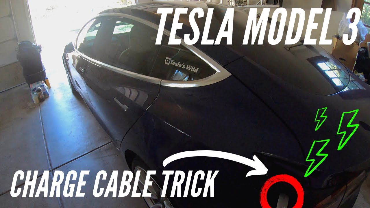 Tesla Model 3 | Quick Tip #5 | SLEEPING Charge Cable Removal - YouTube