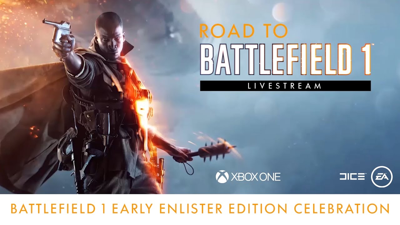 Road to Battlefield 1 - Only in Battlefield Moments – Early Enlister Edition Celebration - ee the best Only in Battlefield Moments captured so far from the Battlefield community and play with GiantWaffle, hosted by Jose Sanchez.