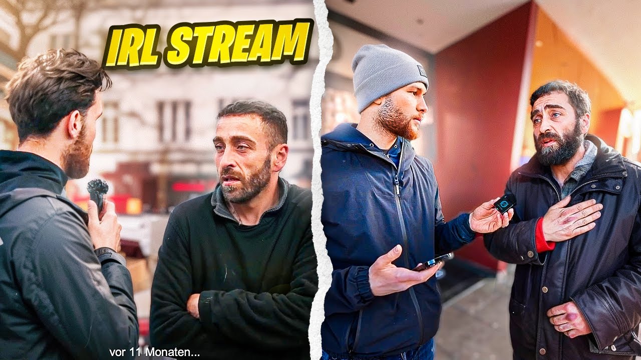 Wir haben spontan Ibrahim im Stream getroffen..