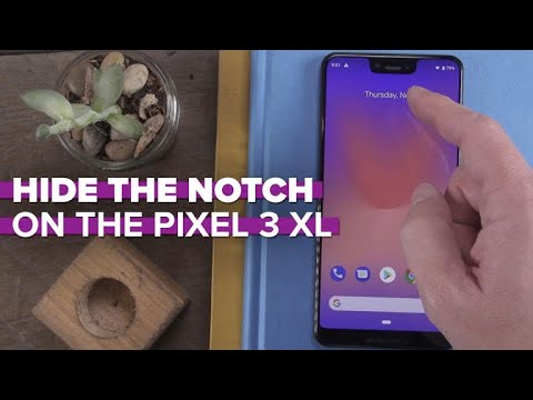 Hide the notch on the Pixel 3 XL