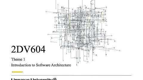 2DV604 - Theme 1 - Introduction