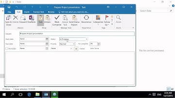 Export Outlook Tasks to .MSG Files