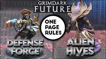 Alien Hives v. Defense Force, Grimdark Future, 3000 pts.
