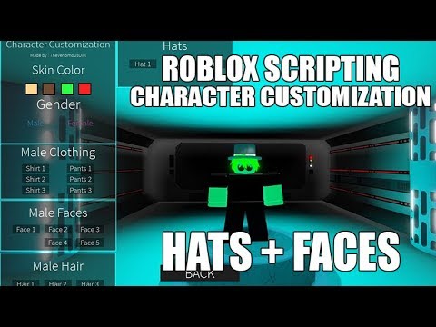 Part 3 Roblox Scripting Character Customization Hats Faces Filtering Enabled Youtube - roblox custom character 2 hats