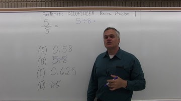 ACCUPLACER Review: Arithmetic Problem 11 - Mathematics with Dan Avedikian