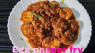 Super testy egg pepper fry recipe/ egg curry recipe ..