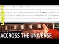 Across the Universe by The Beatles - Guitar Lesson With Tabs and Chord Charts