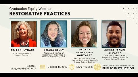 Graduation Equity Webinar – Restorative Practices