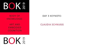 BoK 2019 Day 3.4: Keynote Claudia Schnugg