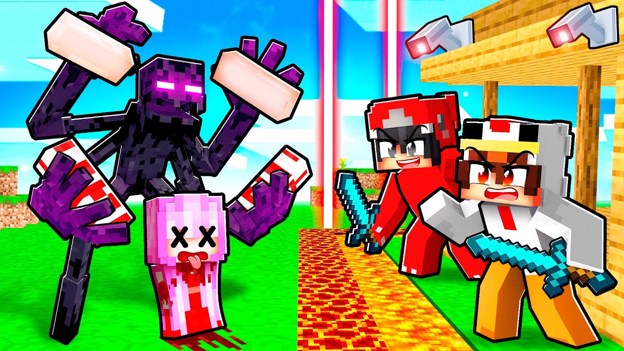 Mutant ENDERMAN VS Maison Ultra Sécurisée sur Minecraft !